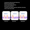 Smart Ring, Ceramic Smart Ring Health Sleep Monitoring Step Counter Remote Camera, IP68 Intelligent Wearable Device for JYouPro APP (No. 9) - Image 5