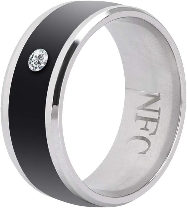 Smart Ring, No and Depth Universal Wear Smart Ring, Magic Wearable Device Universal Ring for Mobile Phone, NFC Smart Rings(size13)