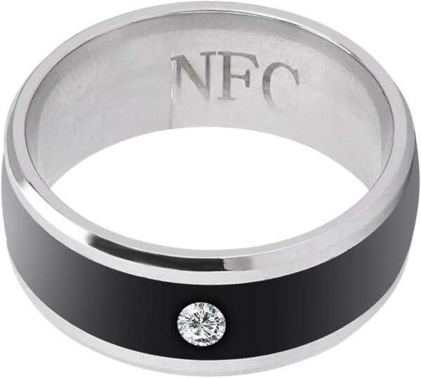 Smart Ring, No and Depth Universal Wear Smart Ring, Magic Wearable Device Universal Ring for Mobile Phone, NFC Smart Rings(size13) - Image 3