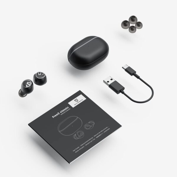 SoundPEATS Free2 Classic Wireless in Ear Earbuds, 30Hrs Playtime Headphones, Bluetooth V5.1 Earphones, Built in Mic for Clear Calls, Touch Control, Single/Twin Mode, Stereo Sound - Image 8