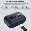 TOZO Hybrid Active Noise Cancelling Wireless Earbuds with 6 Mics AI Clear Call Ear Buds 55H Playtime with LED Display 32 Preset EQs via APP Bluetooth 5.3 IPX8 Waterproof in Ear Headphones - Image 2