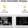 SSYA Digital Calendar Alarm Clock - Dementia Clocks for Vision Impaired, Elderly, Memory Loss Clock with Non-Abbreviated Clock with Date and Day (7 inch) - Image 3