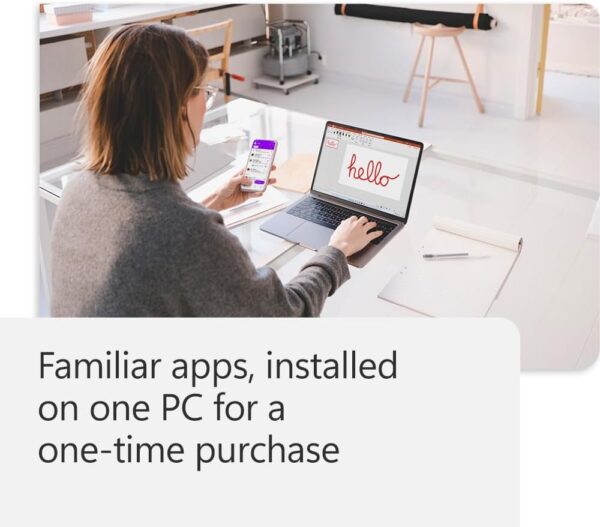 Microsoft Office Home & Business 2024 | Classic Desktop Apps: Word, Excel, PowerPoint, Outlook and OneNote | One-Time Purchase for 1 PC/MAC | Instant Download [PC/Mac Online Code] - Image 2