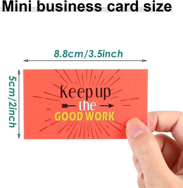 Outus 120 Pcs Motivational Encouragement Quote Cards Inspirational Kindness Appreciation Gratitude Business Cards Encouragement Mini Note Cards, 30 Styles, 3.5 x 2 Inch(Bright Style) - Image 3