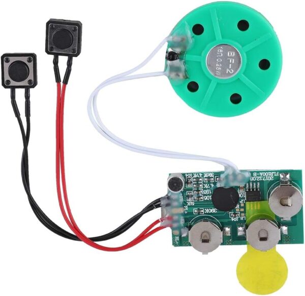 fosa 4 Minutes DIY Greeting Card Chip Music Sound Voice Recording Module Device Chip Recordable Sound Chip for Christmas Cards, Holiday Creative Gift Boxes, Jewelry Boxes, Crafts, Children's Toys