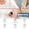 Wellue O2Ring Oxygen Monitor with Vibration Reminder -Bluetooth O2 Pulse Oximeter Rechargeable, Continuous Recording of SpO2 & PR, Blood Oxygen Saturation Tracker with Free APP & PC Reports - Image 3
