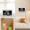 SSYA Digital Calendar Alarm Clock - Dementia Clocks for Vision Impaired, Elderly, Memory Loss Clock with Non-Abbreviated Clock with Date and Day (7 inch) - Image 6