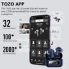 TOZO Hybrid Active Noise Cancelling Wireless Earbuds with 6 Mics AI Clear Call Ear Buds 55H Playtime with LED Display 32 Preset EQs via APP Bluetooth 5.3 IPX8 Waterproof in Ear Headphones - Image 4
