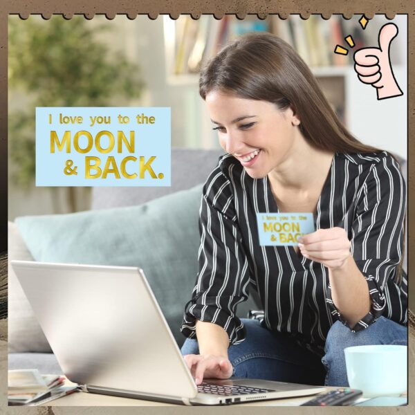 Jinei 300 Inspirational Affirmation Cards Positive Motivational Cards Small Mini Encouragement Quotes for Women Mother's Day Church(Gilded Style) - Image 5