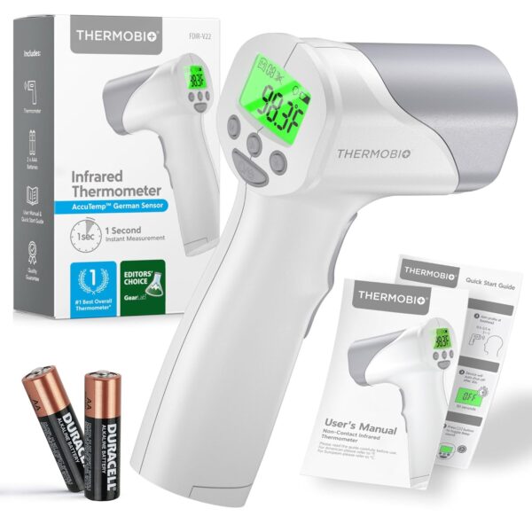 Medical Grade FSA HSA Approved Heavy Duty Touchless Infrared Forehead Thermometer, for Adults & Baby Digital Thermometer Gun, 1s Instant Results