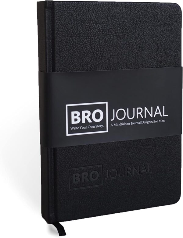 Bro Journal: 12-Week Gratitude, Mindfulness, and Personal Development Journal for Men (Adults & Teens) | Unique Daily Content, Prompts, Activities, and Tips | For Self-Care & Mental Health | A5 Size