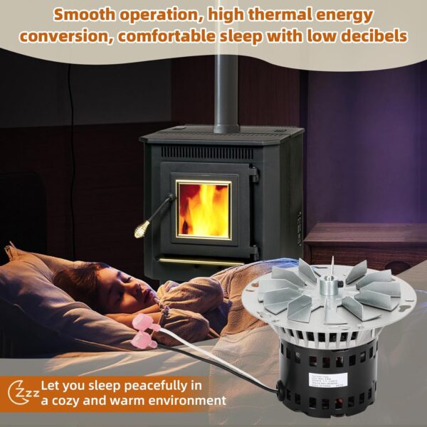 Upgrade PU-076002B Combustion Blower Exhaust Fan Motor for Englander & England Pellet Fuel Stoves Reduces Metal Noise and is Easy to Install so Your Fuel Stove Burns Well - Image 5