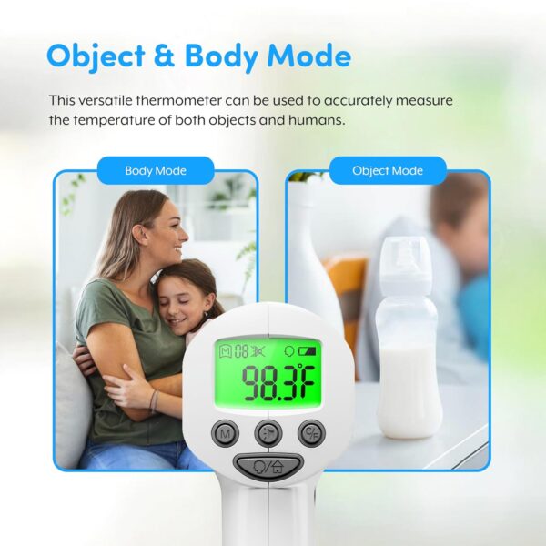 Medical Grade FSA HSA Approved Heavy Duty Touchless Infrared Forehead Thermometer, for Adults & Baby Digital Thermometer Gun, 1s Instant Results - Image 6