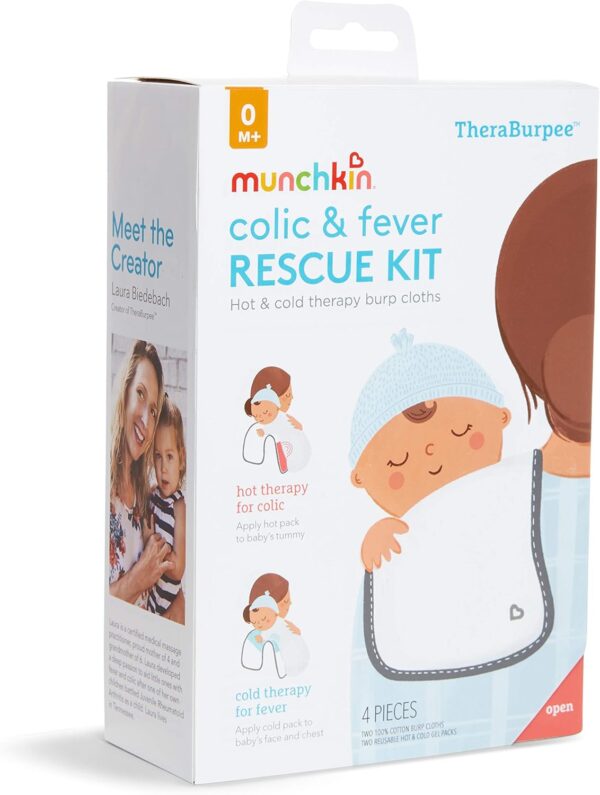 Munchkin® TheraBurpee Colic & Fever Rescue Kit with Hot & Cold Therapy Burp Cloths - Image 8
