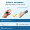 Wellue O2Ring Oxygen Monitor with Vibration Reminder -Bluetooth O2 Pulse Oximeter Rechargeable, Continuous Recording of SpO2 & PR, Blood Oxygen Saturation Tracker with Free APP & PC Reports - Image 7