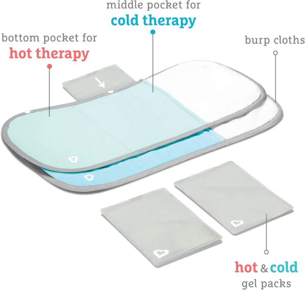 Munchkin® TheraBurpee Colic & Fever Rescue Kit with Hot & Cold Therapy Burp Cloths - Image 2