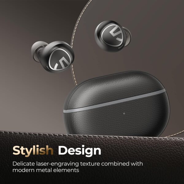 SoundPEATS Free2 Classic Wireless in Ear Earbuds, 30Hrs Playtime Headphones, Bluetooth V5.1 Earphones, Built in Mic for Clear Calls, Touch Control, Single/Twin Mode, Stereo Sound - Image 2