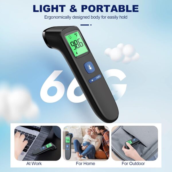 No-Touch Thermometer for Adults and Kids, Digital Baby Thermometer with Fever Alarm, 1 Second Fast Result, FSA HSA Eligible, Easy to use, 2 in 1 Mode - Image 7