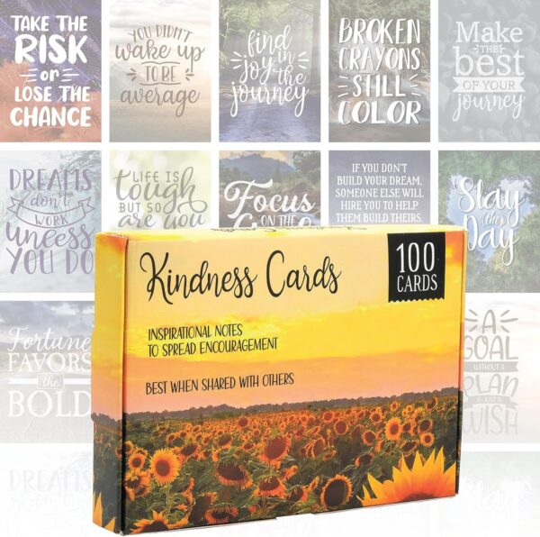 Global Printed Products Motivational Cards: 100 Inspirational, Kindness, Motivational and Quote Cards. Business Card Size - 2.5x3.5 inches (Photography - Pack of 100) - Image 2