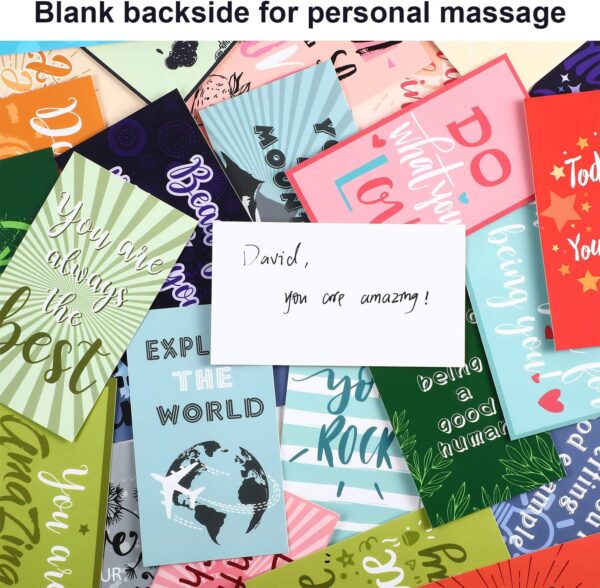 Outus 120 Pcs Motivational Encouragement Quote Cards Inspirational Kindness Appreciation Gratitude Business Cards Encouragement Mini Note Cards, 30 Styles, 3.5 x 2 Inch(Bright Style) - Image 5