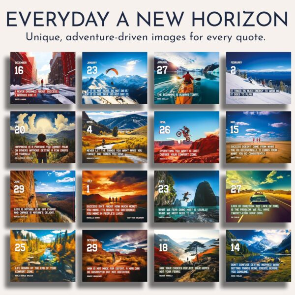 RYVE Motivational Calendar for Men - Daily Flip Calendar with 365+ Inspirational Quotes - Inspirational Gifts for Men, Office Decor for Men, Office Desk Accessories for Men, Office Gifts for Men - Image 4