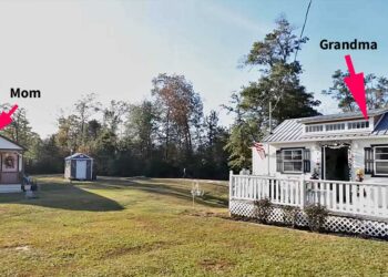 Mother and Grandma reside in side-by-side Tiny Houses