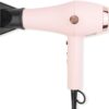 L'ANGE HAIR Soleil Professional Hair Dryer | 3 Heat Settings & 2 Airflow Settings | Cool Shot Locks-in Style | Professional Length Cord | Best Lightweight Hair for Smooth Blowouts (Blush)