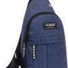 Overstock Items Clearance, Sling Bag for Women Mens, with USB Charging Port, Small Backpack Sash Bag for Walking Hiking