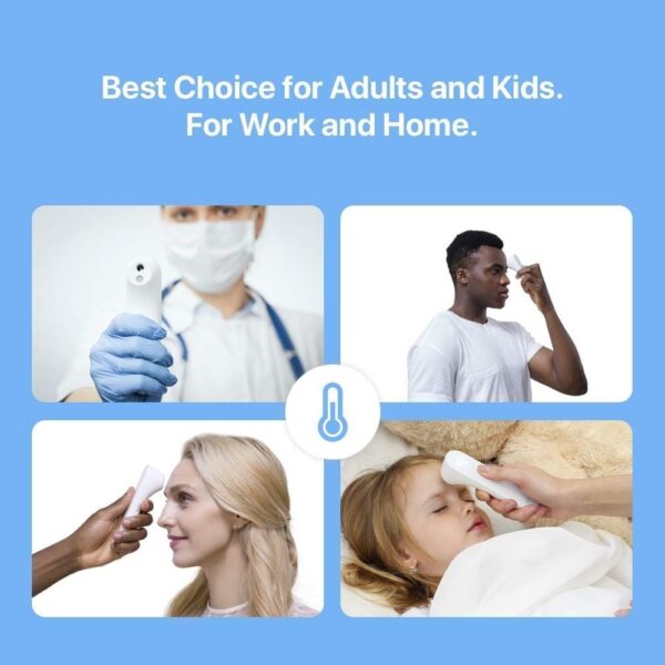 iHealth No-Touch Forehead Thermometer for Adults, Kids, Babies - FSA HSA Eligible, 3 Ultra-Sensitive Sensors, Quiet Vibration Feedback, Digital Large LED Digits, Easy to Use for Home & Nurses, PT3 - Image 4