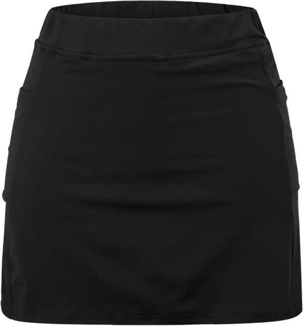 Versatile Skorts for Women, Women's Casual Athlete Tennis Skirts, Sports Lightweight Golf Workout Skort with Pockets - Image 2