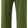 Women Flowy Linen Palazzo Pants Drawstring Elastic Waist Wide Leg Trousers Summer Beach Loose Fit Slacks with Pockets - Image 5