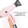 L'ANGE HAIR Soleil Professional Hair Dryer | 3 Heat Settings & 2 Airflow Settings | Cool Shot Locks-in Style | Professional Length Cord | Best Lightweight Hair for Smooth Blowouts (Blush) - Image 4