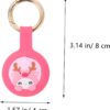 Milisten 2Pcs Cute Deer Protective Covers Soft Liquid Locating Device Sleeves for Pets and Keys Durable and Lightweight - Image 2
