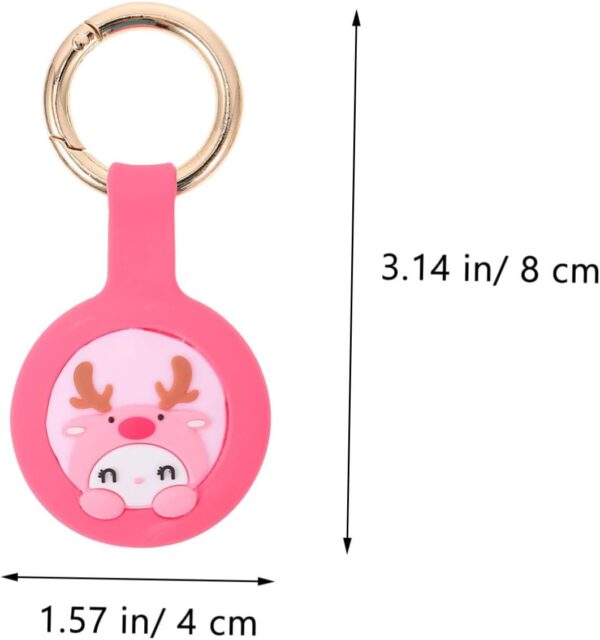 Milisten 2Pcs Cute Deer Protective Covers Soft Liquid Locating Device Sleeves for Pets and Keys Durable and Lightweight - Image 2