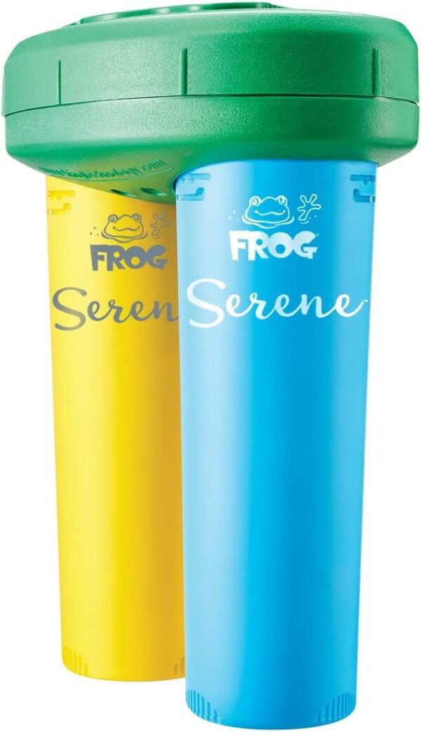 FROG Serene Replacement Mineral Cartridge with 3 Replacement Bromine Cartridges for use with Hot Tub FROG Serene Floating Sanitizing System - Prefilled for Quick & Easy Hot Tub Maintenance