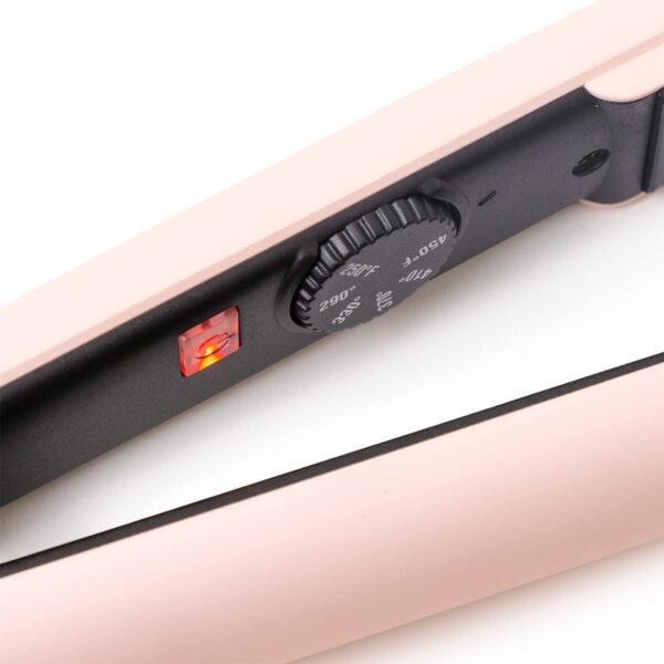 L'ANGE HAIR Le Ceramique 1-Pass Flat Iron Hair Straightener | Fast Heating Ceramic Flat Iron | Best Hot Tools Hair Straightening Iron to Lock in Moisture & Shine | Professional Hair Iron (Blush) - Image 7