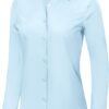 Ruisin Super Soft Wrinkle Free Button Down Shirts for Women Solid Long Sleeve Striped Formal Work Dress Blouses Tops - Image 3