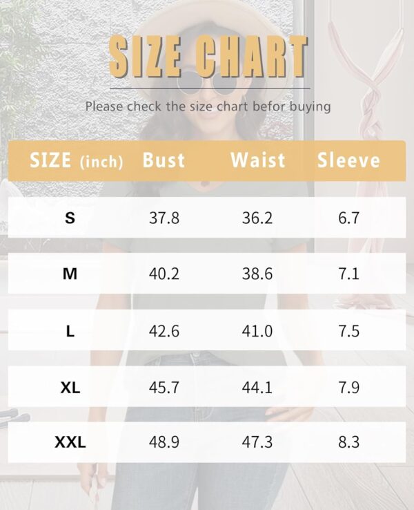 KevaMolly V Neck Basic T Shirts for Women UPF 50+ Short Sleeve 2025 Summer Trendy Tops Solid Casual Loose Fit Tee Shirt - Image 6