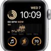 Apple Watch SE (2nd Gen) (GPS + Cellular, 40mm) - Silver Aluminum Case with White Sport Band, M/L (Renewed) - Image 2