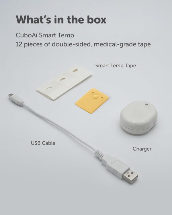 CuboAi Smart Temp | Medical-Grade Thermal Sensor to Continuously Monitor Baby’s Temperature | Wearable Axillary Thermometer for Real-Time Tracking | Must be Paired with CuboAi Plus Smart Baby Monitor - Image 6