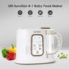 Large 4.5 Cup Baby Food Maker, 4-1 Steamer and Blender Food Processor for Homemade Organic Puree Smoothie Mash, Sterilize and Warm Function, 6 Pack Reusable Food Pouches, Baby Essentials - Image 4