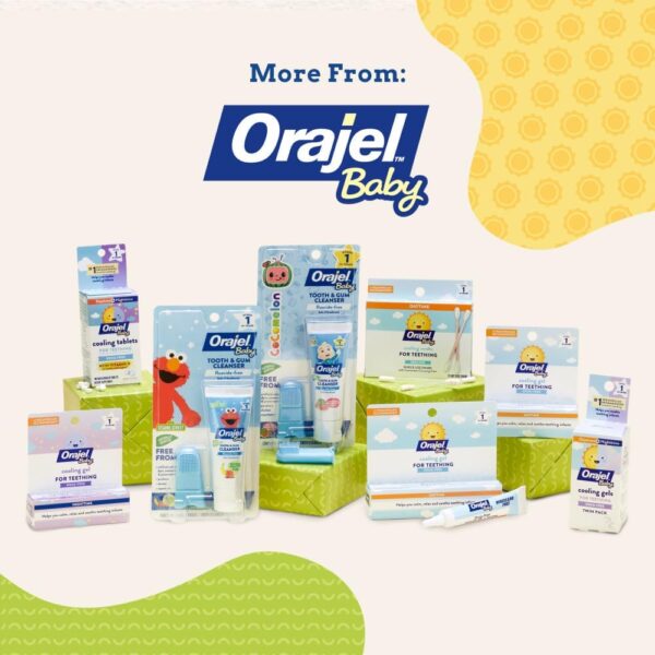 Orajel Baby Daytime & Nighttime Cooling Gels for Teething, Drug - Free, #1 Pediatrician Recommended Brand for Teething*, Two 0.18oz Tubes - Image 6