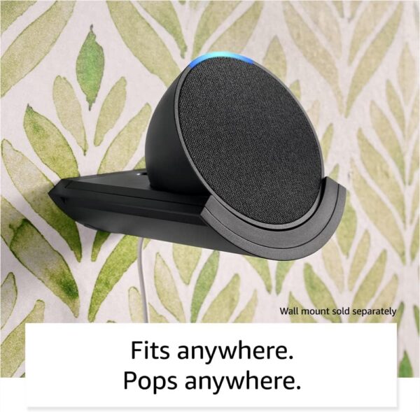 Amazon Echo Pop (newest model), Our smallest Alexa speaker, Fits in any room, Charcoal - Image 6