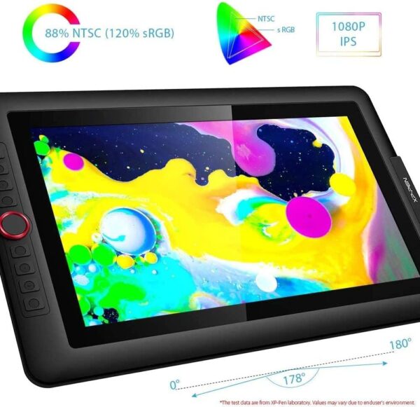 15.6" Drawing Tablet with Screen XPPen Artist 15.6 Pro Tilt Support Graphics Tablet Full-Laminated Red Dial (120% sRGB) Drawing Monitor Display 8192 Levels Pressure Sensitive & 8 Shortcut Keys - Image 4