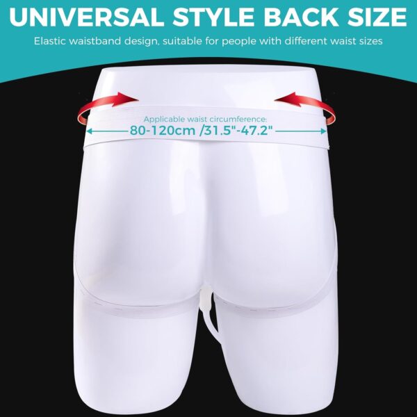 Wearable Urinary Drainage Bag for Men(2000 ML*1+1000 ML*2) ，Reusable Urine Collection Bag，Urinary Drainage Bag System，Elderly Urinalfor Bedridden Patients（Blue) - Image 8