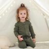 Owlivia Organic Cotton Baby Boy Girl Zip up Sleep 'N Play Pjs, Footless, Long Sleeve - Image 2