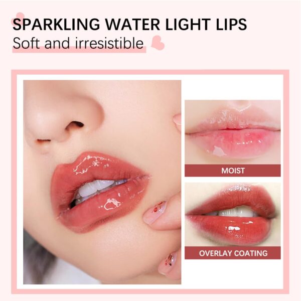 Hydrating Lip Oil - Moisturizing, Plumping Lip Gloss Balm With Cherry Tint - Image 6