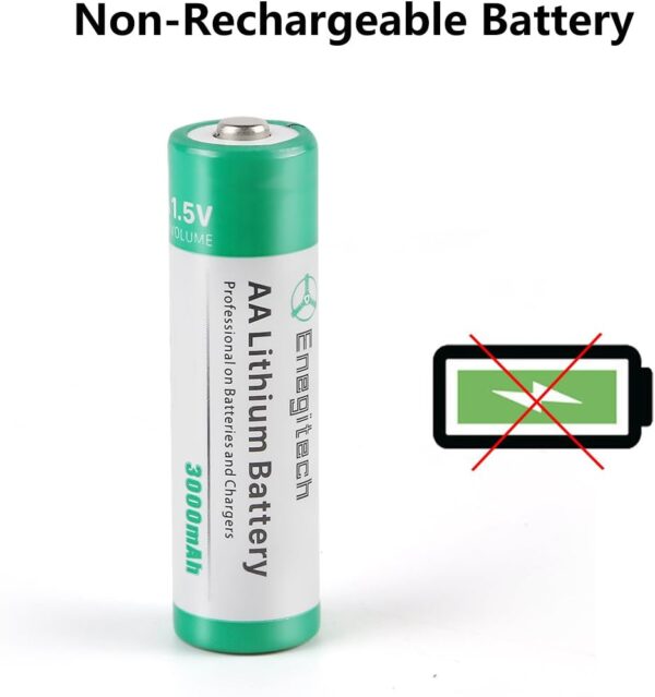 AA Lithium Battery, Double A Lithium Battery 1.5V for Blink Outdoor 4 Camera, Smart Lock, Trail Camera, Flashlight Non-Rechargeable (AA 24 Pack) - Image 2