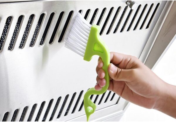 2pcs Hand-held Groove Gap Cleaning Tools Door Window Track Kitchen Cleaning Brushes(Green) - Image 5