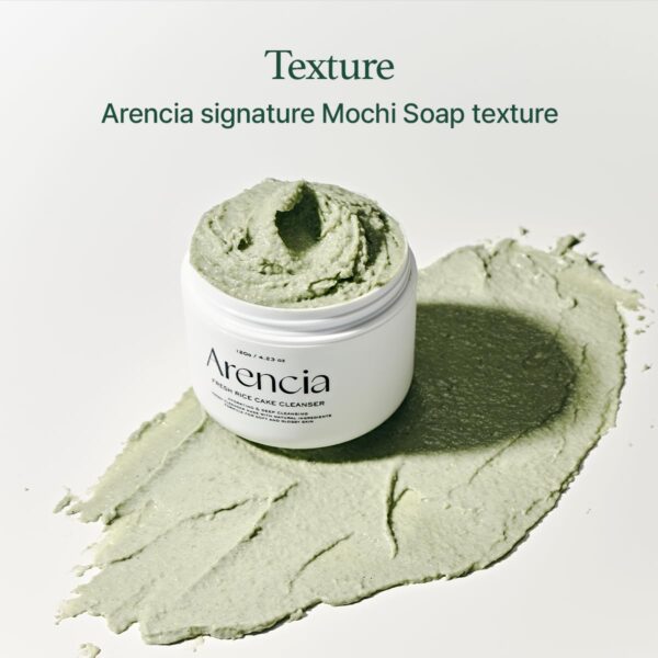 Korean Rice Mochi Face Cleanser - Face Mask, Foaming Cleanser, Gentle Scrub All in One - Deep Cleansing, Moisturizing, Pore Minimizing, Removing Blackhead- with Rice Water & Green Tea, Mugwort - Image 5